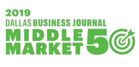 2019 Dallas Business Journal - Middle Market 50 
