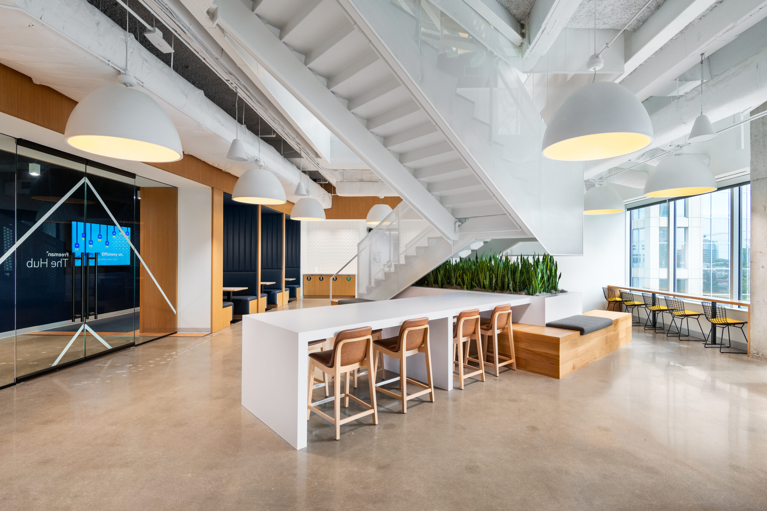Freeman Office - Dallas, TX - mix of common areas and staircase